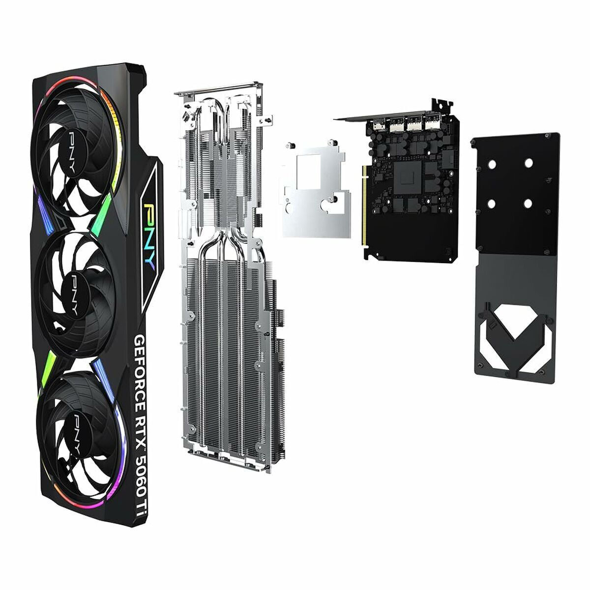 PNY GeForce RTX 5060 Ti 8GB GDDR7 EPIC-X RGB OC TRIPLE FAN Graphics Card VCG5060T8TFXXPB1-O view 5