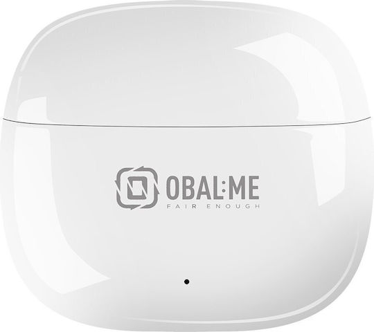 Obal:Me Flow Earbud Bluetooth Handsfree Earphones with Sweat Resistance and Charging Case White view 4