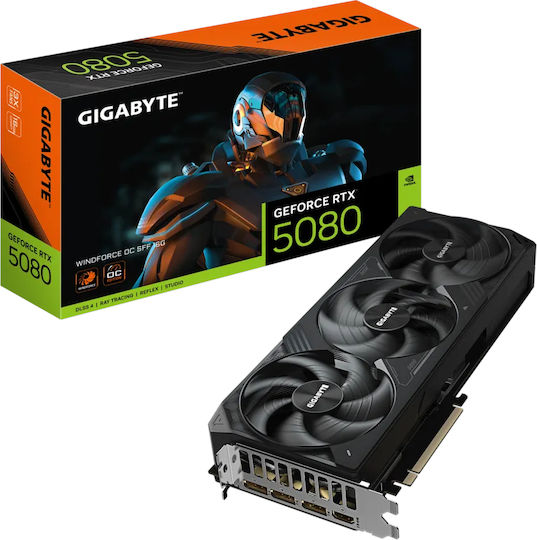 Gigabyte GeForce RTX 5080 16GB GDDR7 Windforce OC SFF Graphics Card view 1
