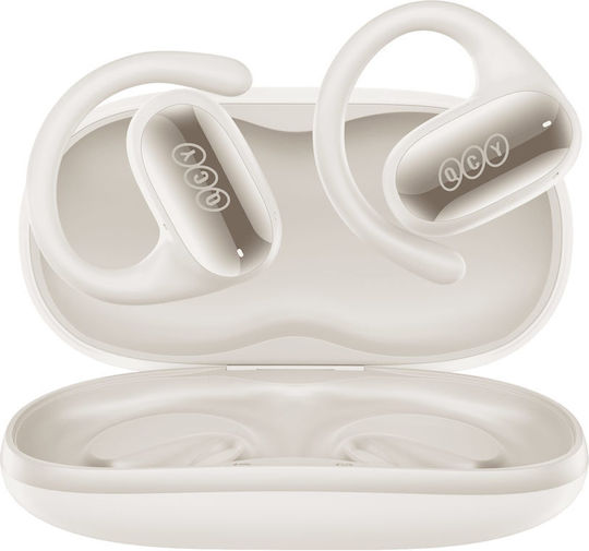 QCY Crossky GTR 2 Open Ear Bluetooth Handsfree Earphones with Sweat Resistance and Charging Case White view 3