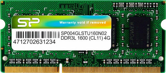 Silicon Power DDR3L with Module 1x4GB and Speed 1600 for Laptop SP004GLSTU160N02 view 2
