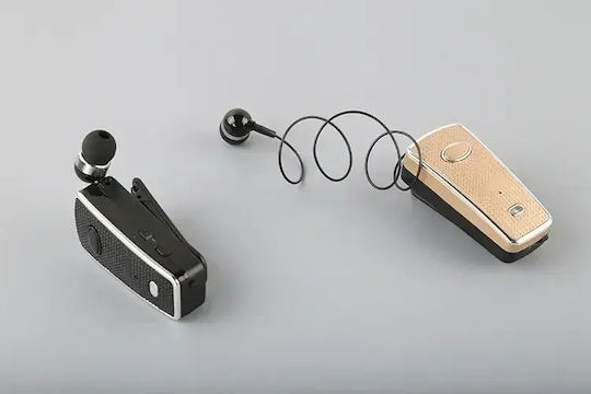 AKZ-Q2 In-ear Bluetooth Handsfree Earphone Lapel Gold view 3