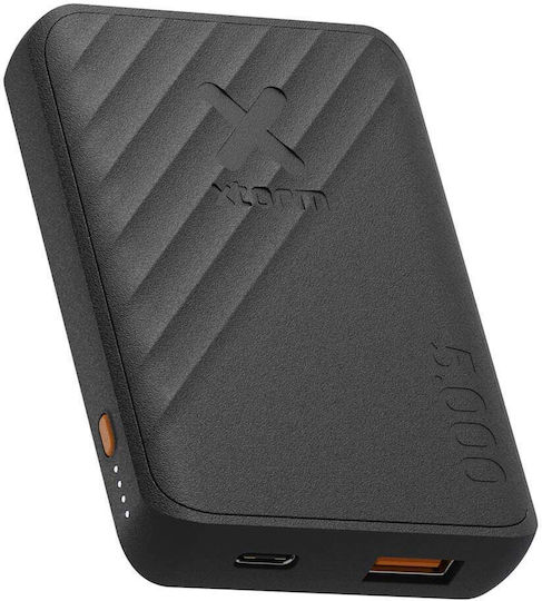 Xtorm Go2 Power Bank 5000mAh 12W with USB-A Port and USB-C Port Black view 2