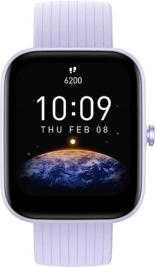 Amazfit Bip 3 Smartwatch with Heart Rate Monitor (Blue)