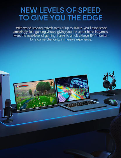 Arzopa Z1FC IPS Gaming Monitor / Portable Monitor 16.1" FHD 1920x1080 144Hz view 2