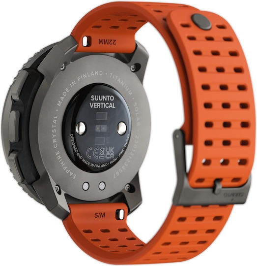 Suunto Vertical Titanium 49mm Waterproof Smartwatch with Heart Rate Monitor (Canyon) view 9