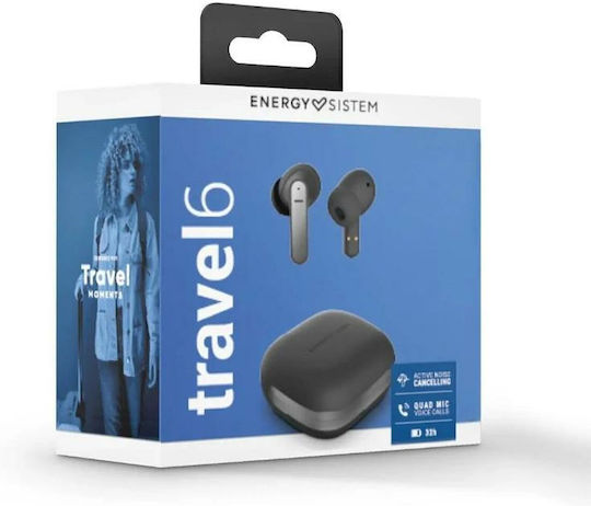 Energy Sistem Travel 6 In-ear Bluetooth Handsfree Earphones with Charging Case Black view 5