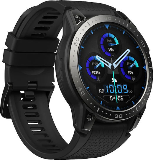 Zeblaze Ares 3 Pro 49mm Smartwatch with Heart Rate Monitor (Black) view 1
