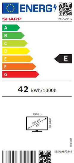 Sharp Smart Television 43" Full HD LED 43FH2EA (2023) view 5