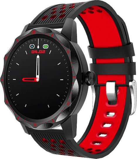 Colmi Sky 1 Pro 45mm Smartwatch with Heart Rate Monitor (Black/Red)