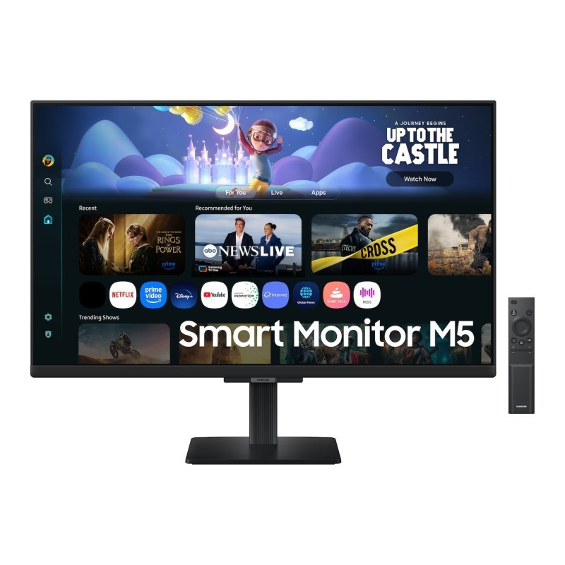 Samsung M5 M50F IPS HDR Smart Monitor 27" FHD 1920x1080 with 5ms GTG Response Time Gray view 1