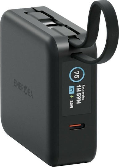 Energea Magpac Mini Plus 3C MagSafe Power Bank 10000mAh 20W with USB-C Port Black