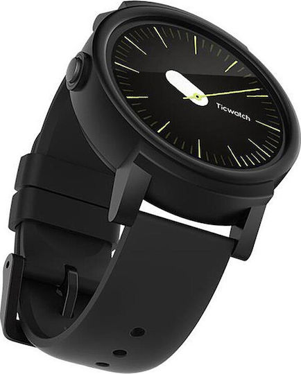 Ticwatch E 45mm Smartwatch with Heart Rate Monitor (Black) view 7