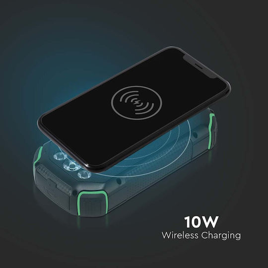 V-TAC Solar Power Bank 30000mAh 10W with USB-A Port and USB-C Port Black vue 8