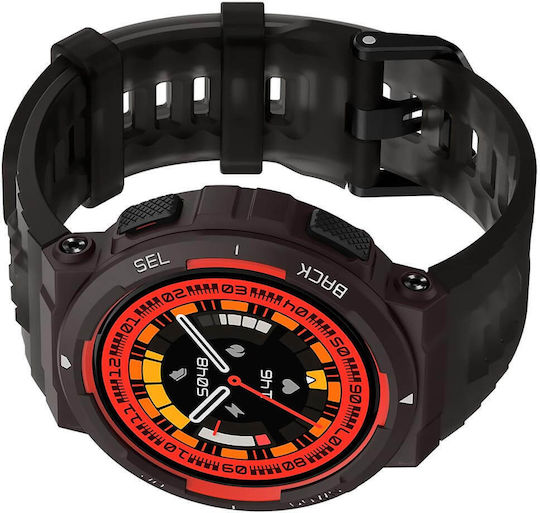 Amazfit Active Edge 46mm Waterproof Smartwatch with Heart Rate Monitor (Lava Black) view 3