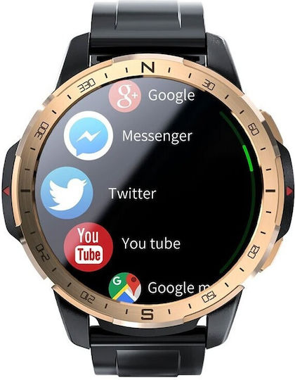 Lokmat APPLLP7 Stainless Steel 50mm Waterproof Smartwatch with Heart Rate Monitor (Rose Gold) view 3