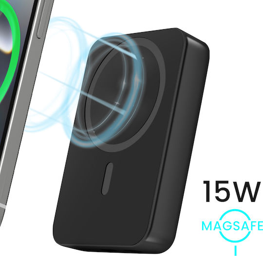 BWOO BO-P59 MagSafe Power Bank 10000mAh with USB-C Port Black view 5
