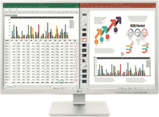 LG 27BK55YP-W IPS Monitor 27" FHD 1920x1080 with Response Time 5ms GTG