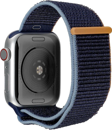 Apple Watch SE Cellular Aluminium 44mm Waterproof with eSIM and Heart Rate Monitor (Silver & Deep Navy Sport Loop) view 7