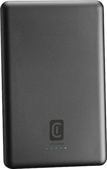 Cellular Line MAG Lite MagSafe Power Bank 5000mAh 7.5W with USB-C Port Power Delivery Gray
