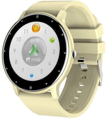 ZL02D Aluminium 45mm Smartwatch with Heart Rate Monitor (Yellow) view 2