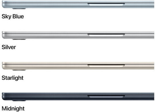 Apple MacBook Air 13.6" IPS Retina Display (M4-10‑core/16GB/512GB SSD/10-Core) (70W) Midnight (GR Keyboard) vue 2