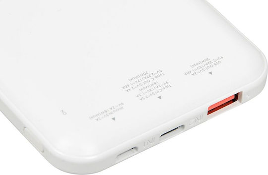 iBox Power Bank 10000mAh with USB-A Port Power Delivery White view 3