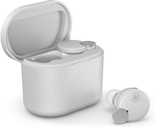 Yamaha TW-E7B In-ear Bluetooth Handsfree Earphones with Sweat Resistance and Charging Case White