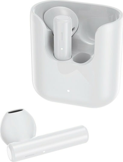 QCY T12 Earbud Bluetooth Handsfree Earphones with Charging Case White view 3