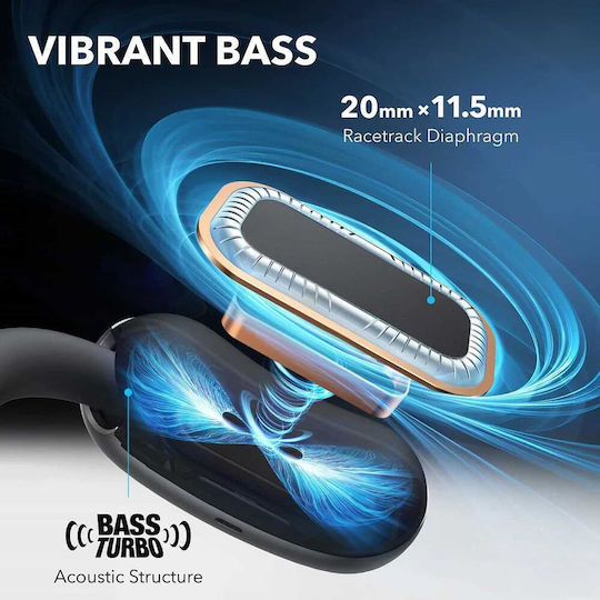 Soundcore by Anker AeroFit 2 Open Ear Bluetooth Handsfree Earphones with Sweat Resistance and Charging Case Blue vue 6