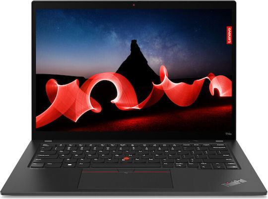 Lenovo ThinkPad T14s Gen 4 (Intel) 14" IPS FHD+ (i7-1355U/32GB/1TB SSD/W11 Pro) Deep Black (US Keyboard) vue 2