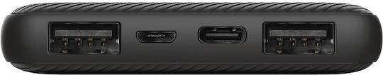Trust Primo Ultra-thin Power Bank 10000mAh 15W with 2 USB-A Ports and USB-C Port Black vue 3