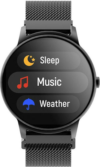 Forever Forevive 2 SB-330 Smartwatch with Heart Rate Monitor (Black) view 5