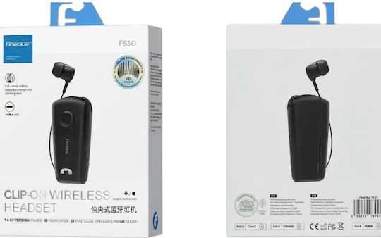 Fineblue F530 In-ear Bluetooth Handsfree Earphone Lapel Black view 5