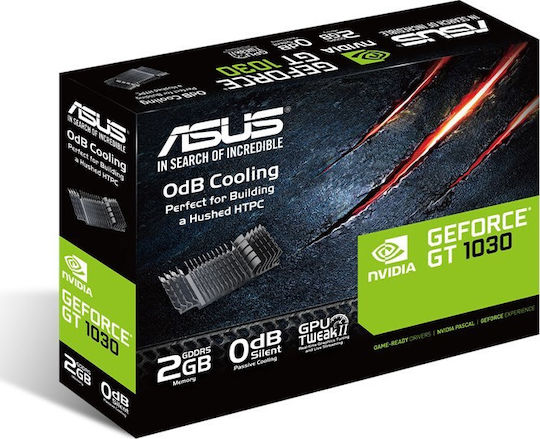 Asus GeForce GT 1030 2GB GDDR5 LP Silent with Brackets Graphics Card view 5
