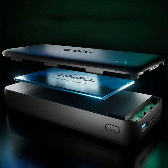 SBS Power Bank 20000mAh 10W with USB-A Port and 2 USB-C Ports Black view 5