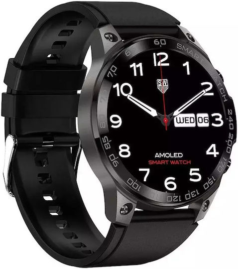 Nubi DM50 Smartwatch with Heart Rate Monitor (Black) view 4