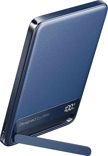 Iniu MagPro Slim MagSafe Power Bank 5000mAh 15W with USB-C Port Blue