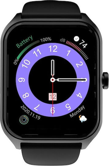 HiFuture Ultra2 Pro 45mm Smartwatch with Heart Rate Monitor (Black)