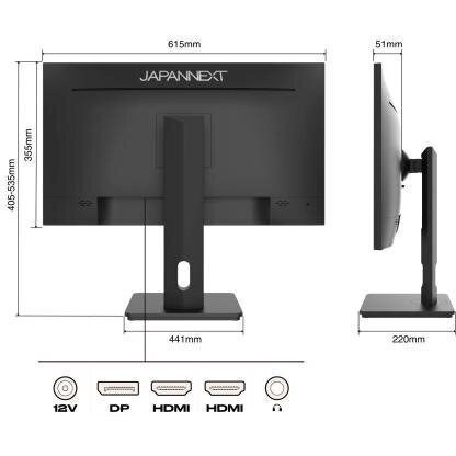 Japannext IPS HDR Monitor 27" QHD 2560x1440 with Response Time 8ms GTG view 3
