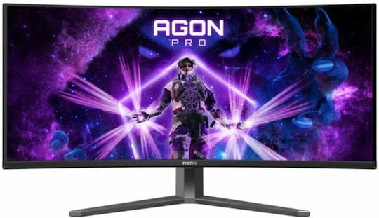 AOC Ultrawide QD-OLED HDR Curved Monitor 34" QHD 3440x1440 175Hz with Response Time 0.03ms GTG