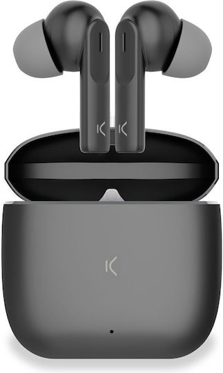 Ksix Meteor In-ear Bluetooth Handsfree Earphones with Charging Case Black view 4
