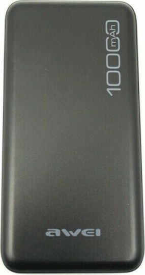 Awei P28K Power Bank 10000mAh with 2 USB-A Ports Black vista 6
