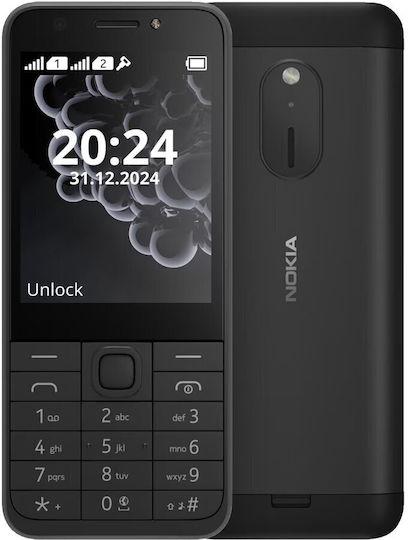 Nokia 230 (2024) Dual SIM Mobile with Buttons (English Menu) Black view 3