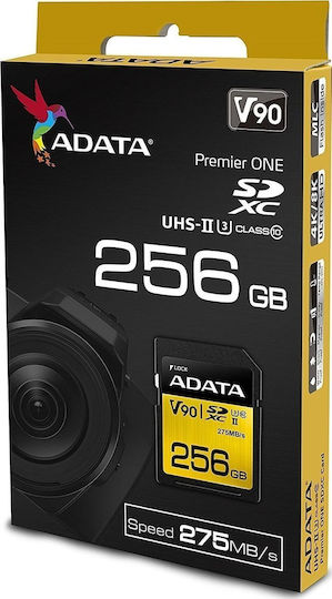 Adata Premier One SDXC 256GB Class 10 U3 V90 UHS-II view 2