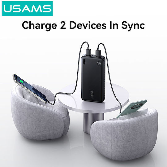 Usams PB83 Power Bank 20000mAh Power Delivery / Quick Charge 3.0 Black vista 5