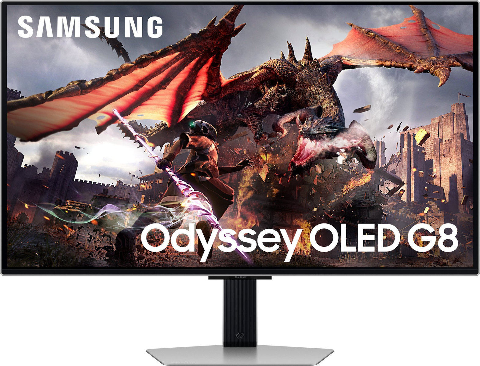 Samsung Odyssey G8 G80SD OLED HDR Gaming Monitor 32" 4K 3840x2160 240Hz with Response Time 0.03ms GTG