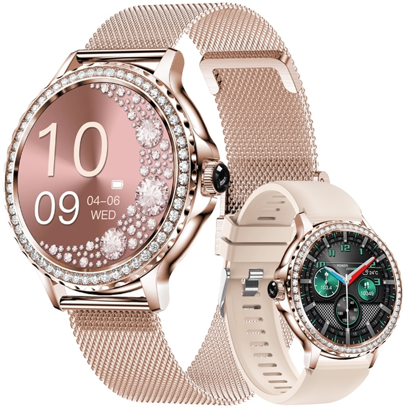 Veltori VT320-1 Smartwatch with Heart Rate Monitor (Rose Gold)
