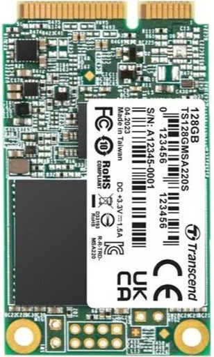 Transcend 220S SSD 128GB mSATA Type with SATA III Connection TS128GMSA220S view 2