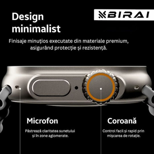 Birai Ultra 2 Smartwatch Fitness Bracelet Android Ios 2.09 Inch Infinite Display Calls Photos Microphone Notifications Sms Social Media Physical Activities Sleep Heart Rate view 4